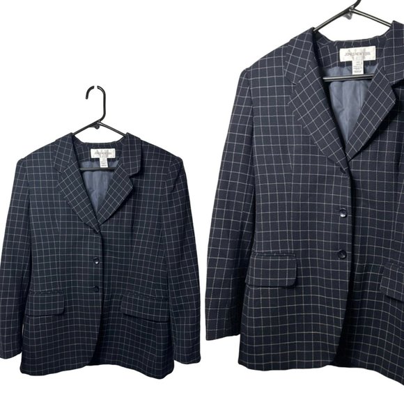 VTG Jones New York 100% Wool 3 Button Business Sophisticated Ladies Blazer SZ 12 - Picture 1 of 6